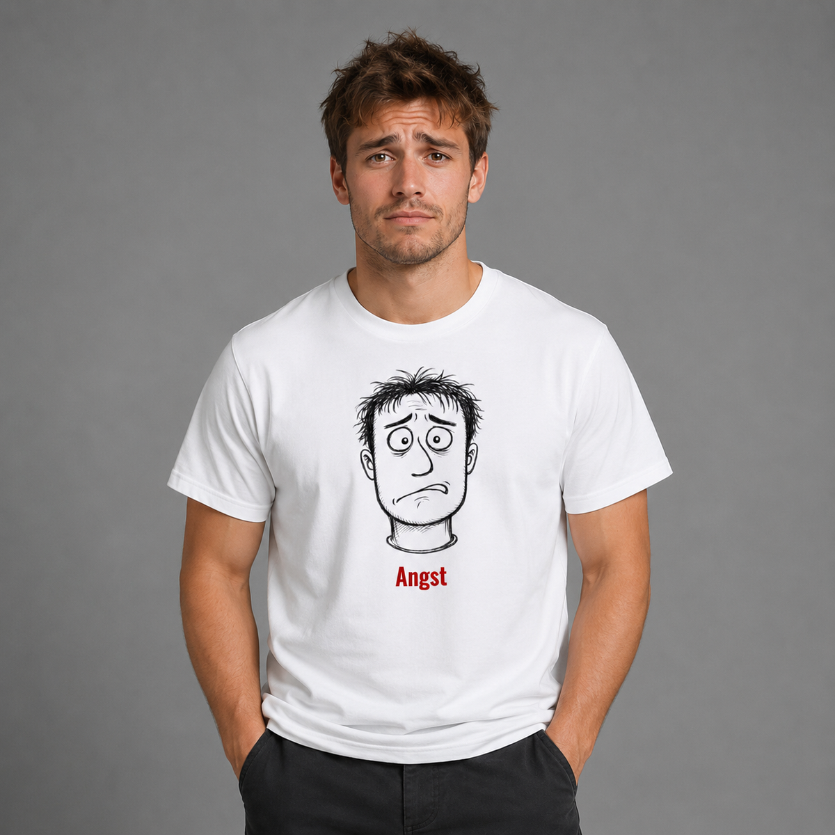 ANGST - Unisex Seamless Cotton T-Shirt