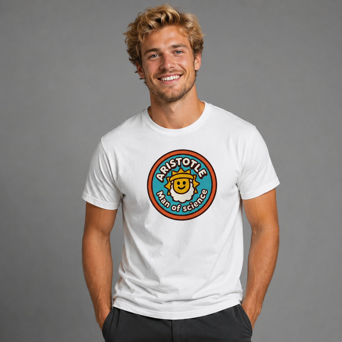 Aristotle Man Of Science Essential Cotton T-Shirt