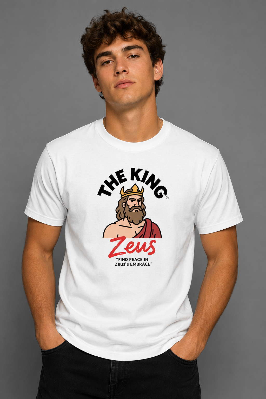 Zeus is King Unisex Heavyweight Slim Fit T-Shirt