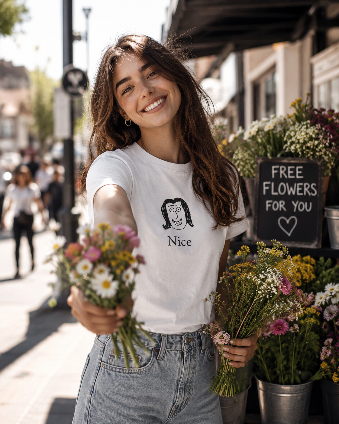 Nice Gal - Heavyweight Unisex Crewneck T-shirt | Gildan® 5000