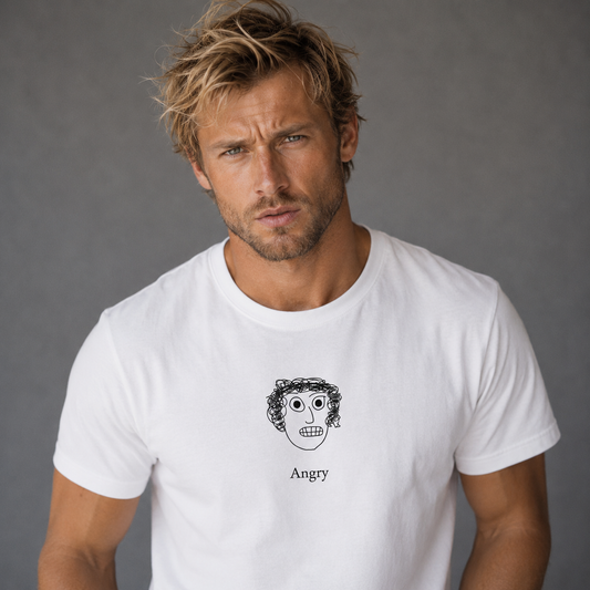 Angry - Heavyweight Crewneck T-shirt