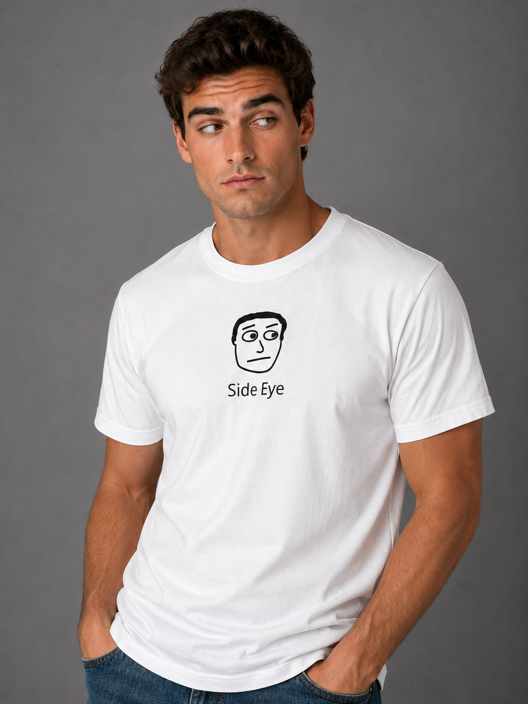 Side Eye - Heavyweight Crewneck T-shirt