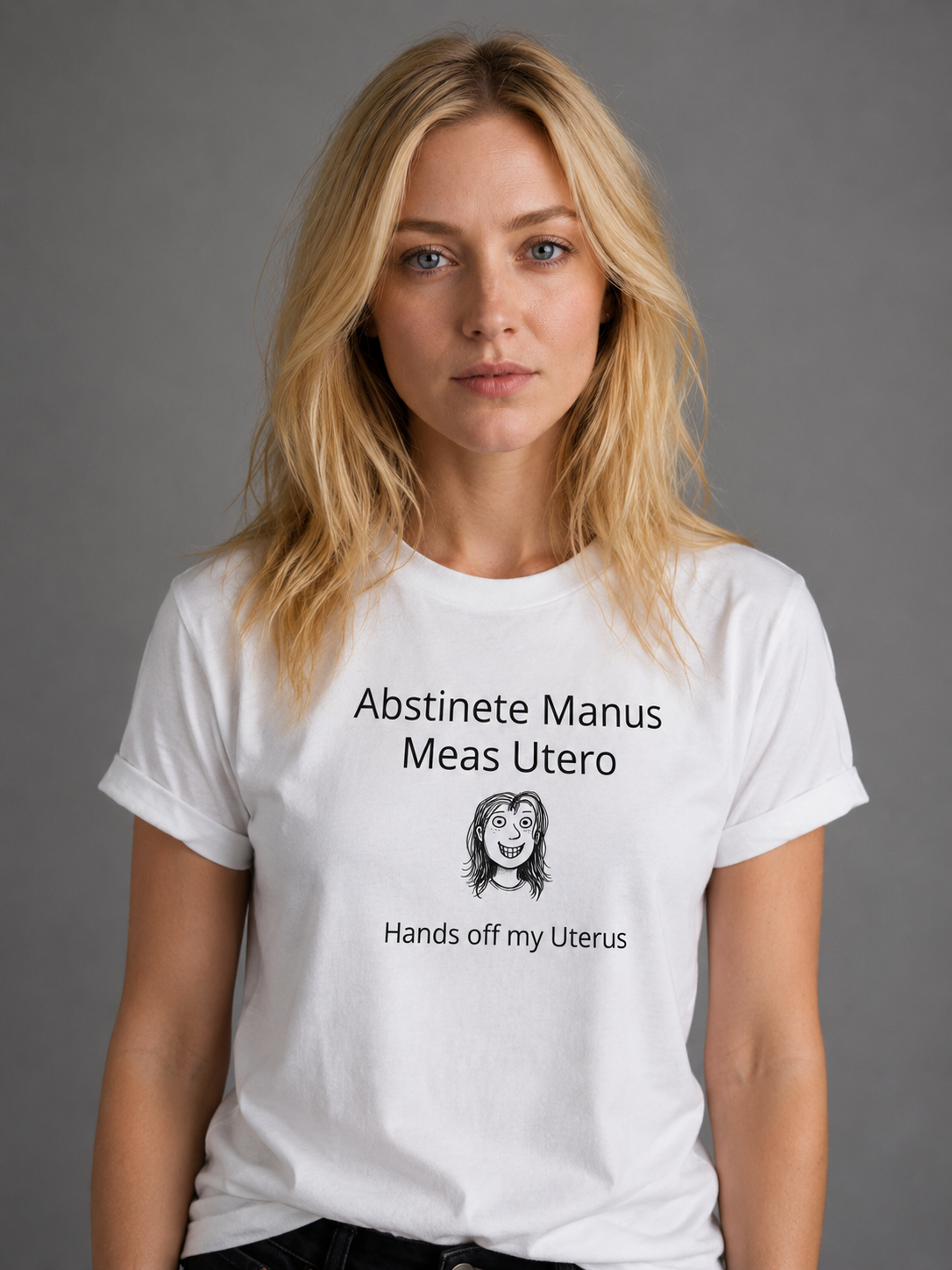 Hands Off My Uterus - Heavyweight Crewneck T-Shirt