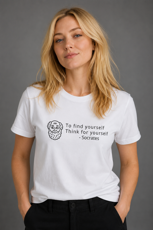 Socrates Find Yourself - Heavyweight Crewneck T-Shirt