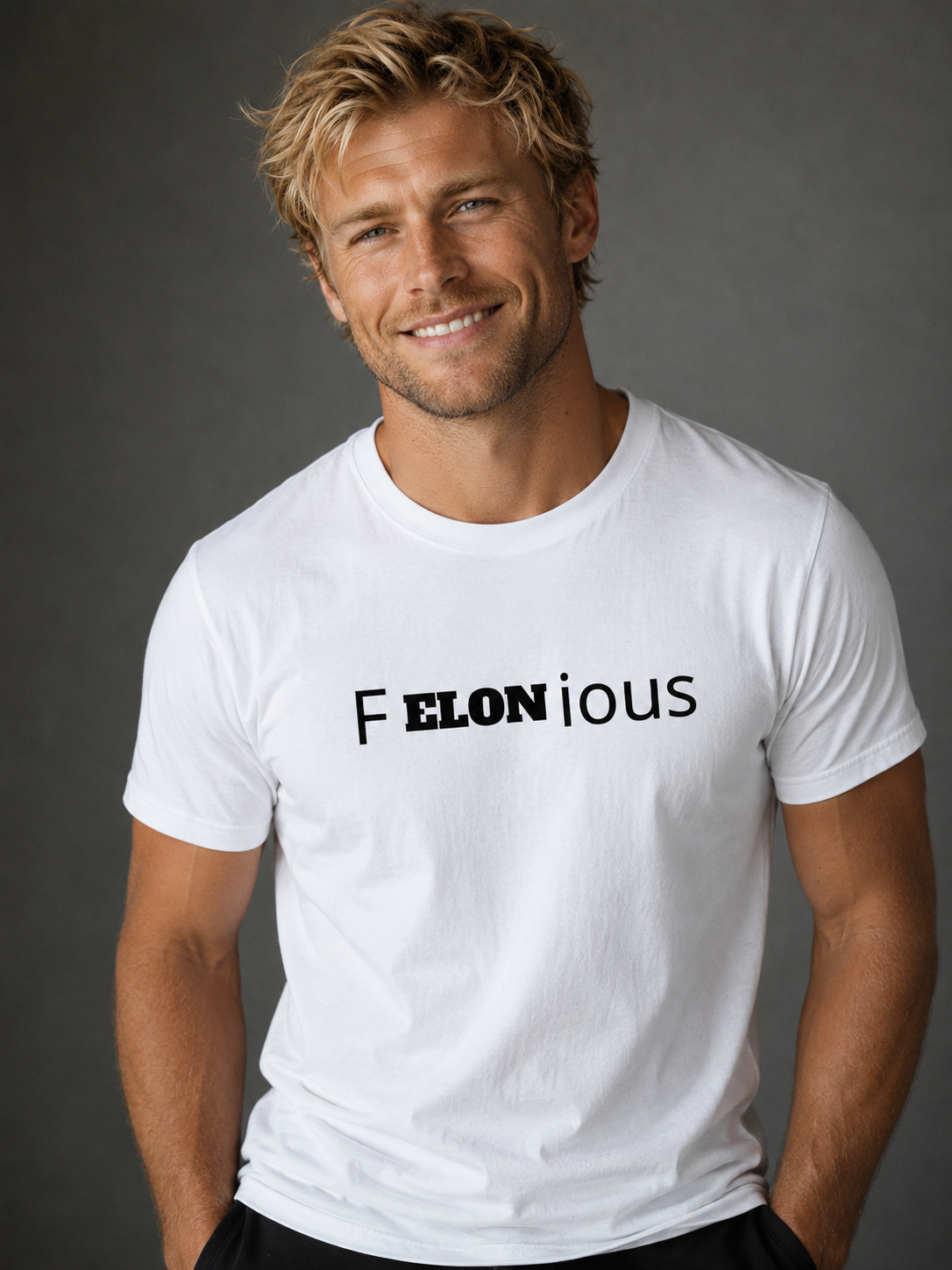 F ELON IOUS  Heavyweight Crewneck T-shirt