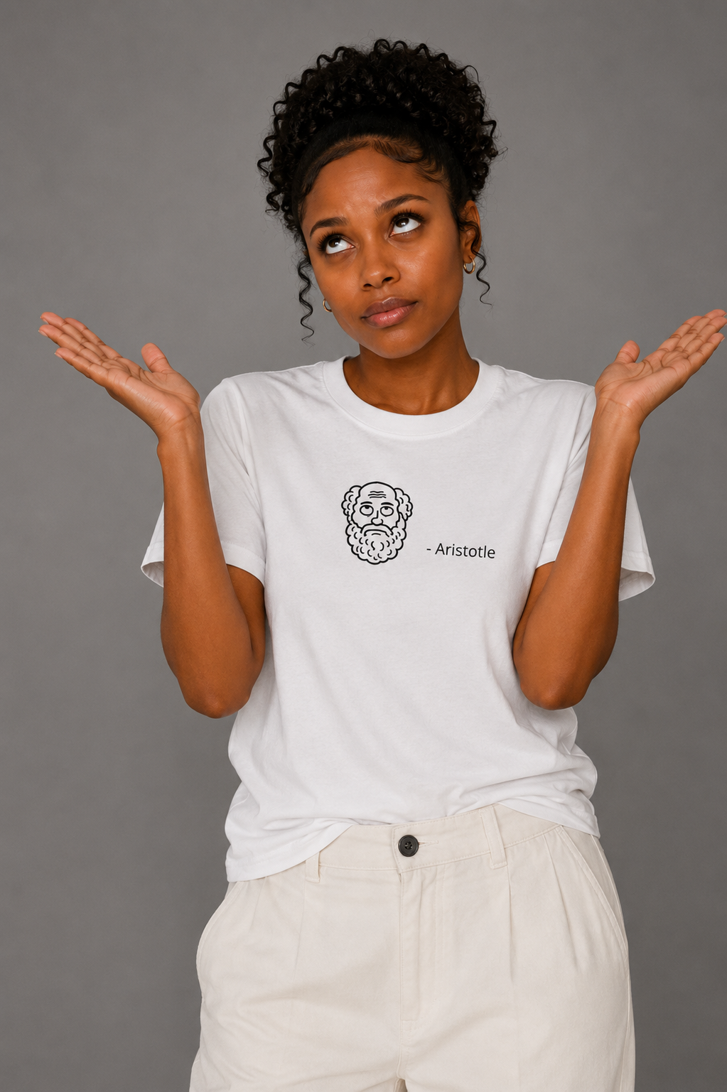 Aristotle Sighed - Heavyweight Crewneck T-shirt