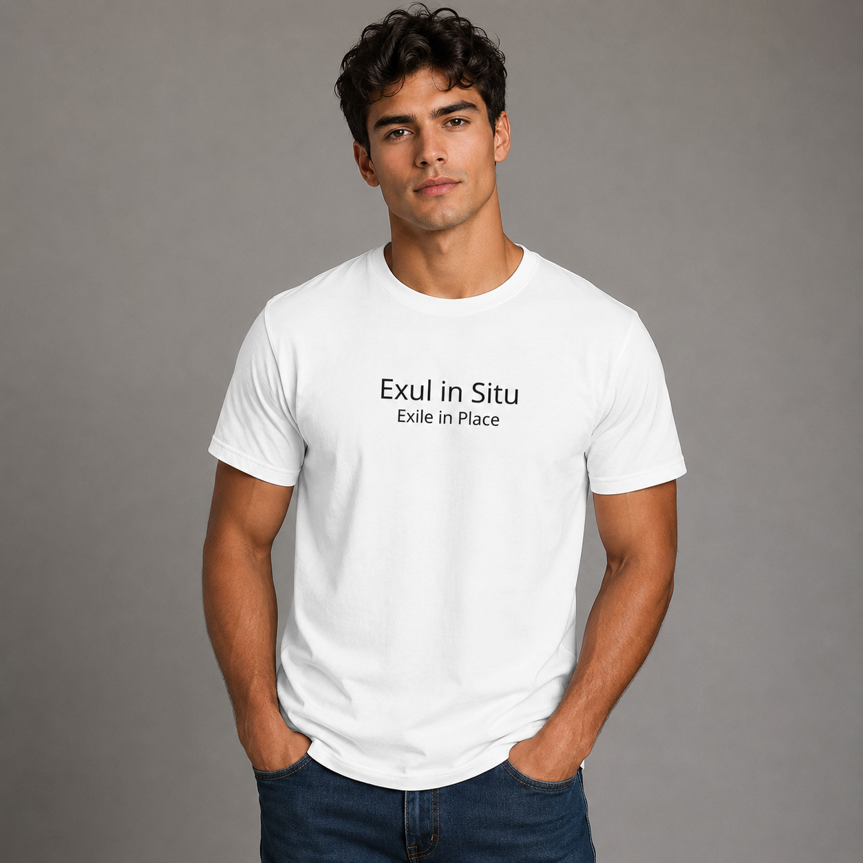 Exul In Situ - Exile In Place  Heavyweight Unisex Crewneck T-shirt | Gildan® 5000