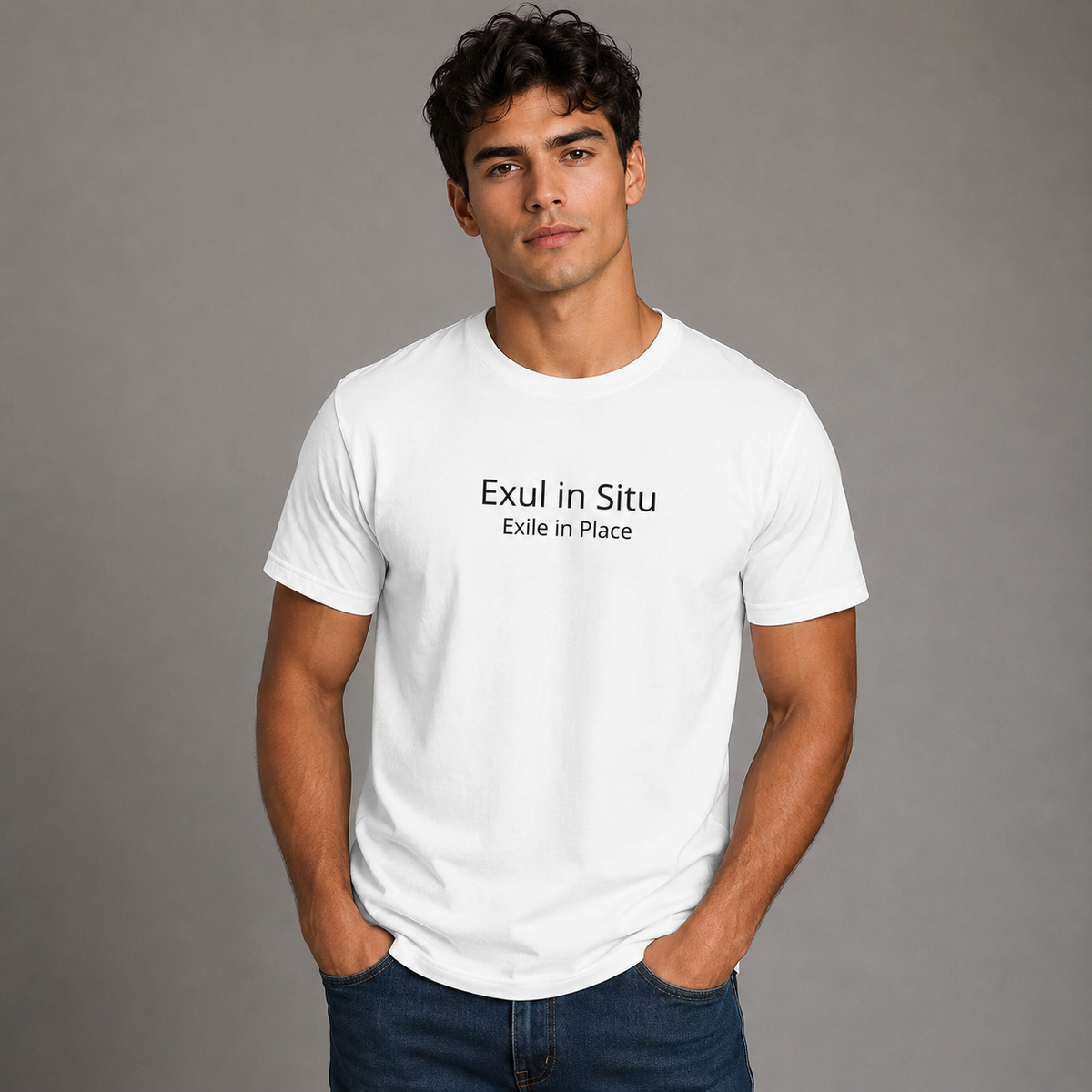 Exul In Situ - Exile In Place  Heavyweight Unisex Crewneck T-shirt | Gildan® 5000
