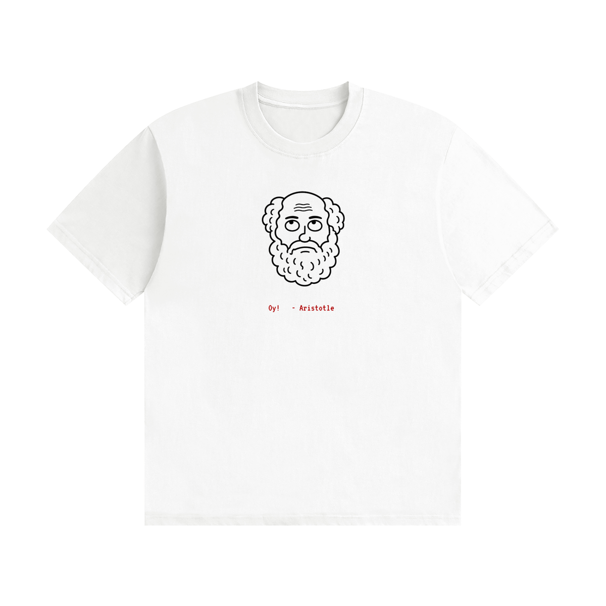 Aristotle Sighed Version 2 - Unisex Seamless Cotton T-Shirt
