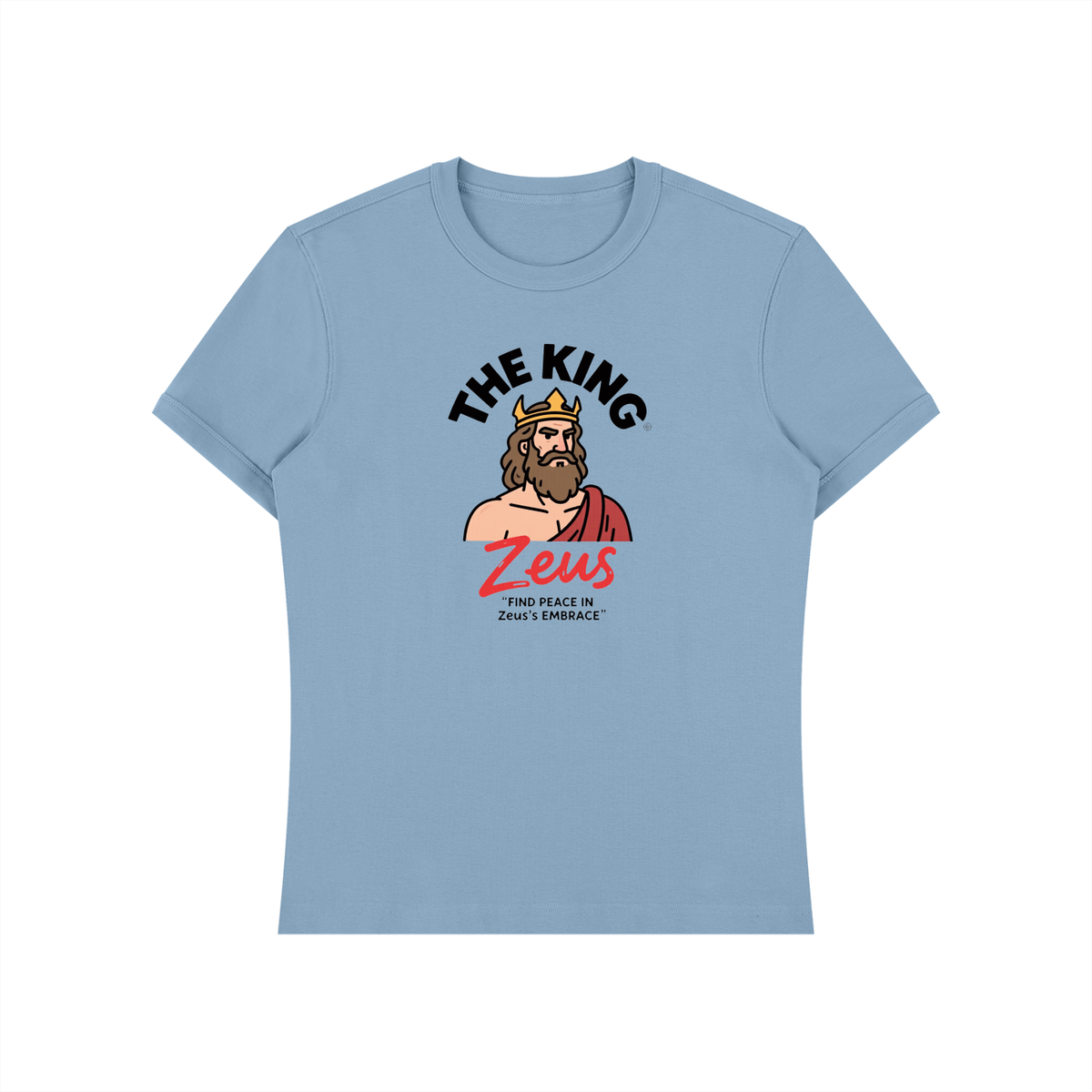 Zeus is King Unisex Heavyweight Slim Fit T-Shirt