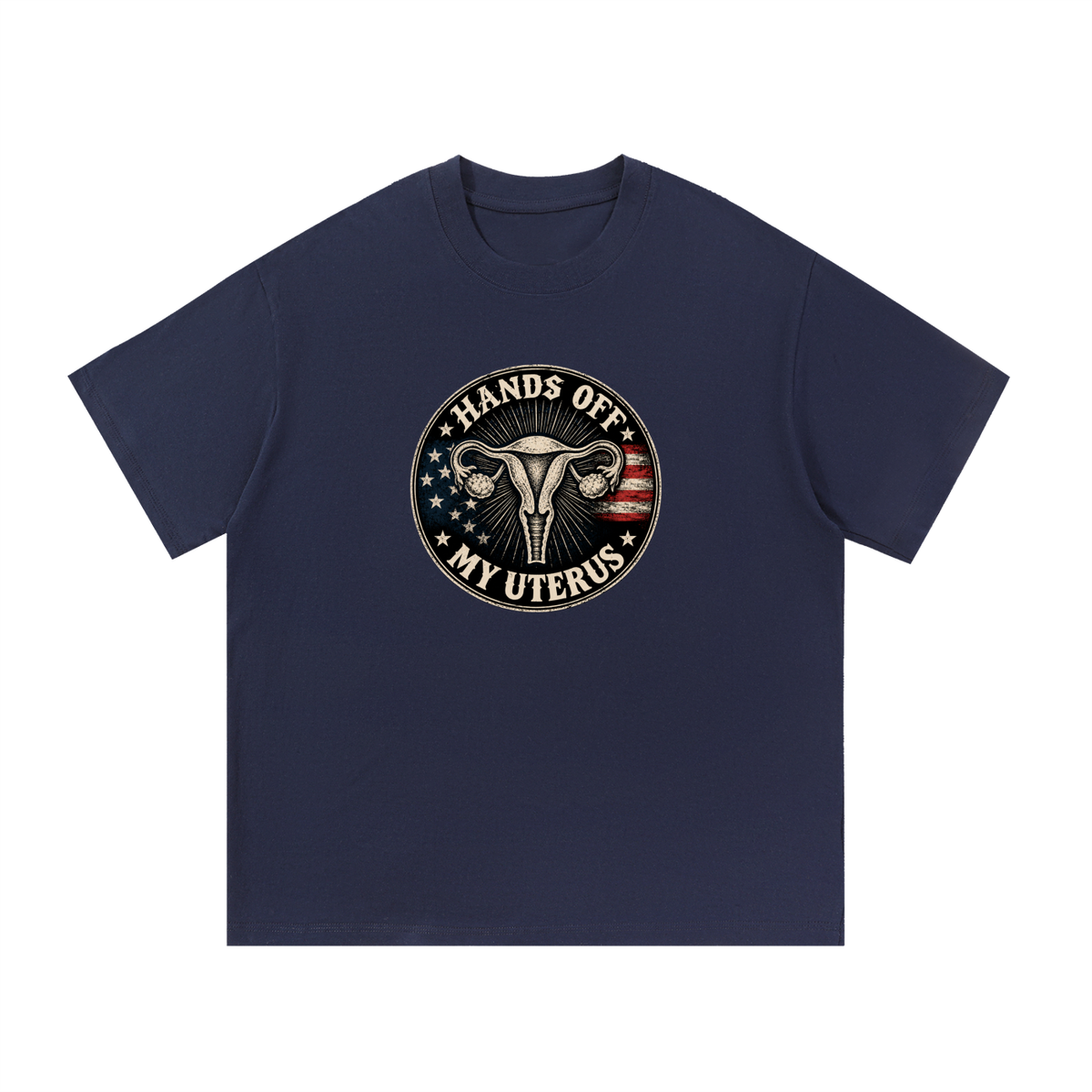 Hand Off My Uterus - Essential Cotton T-Shirt