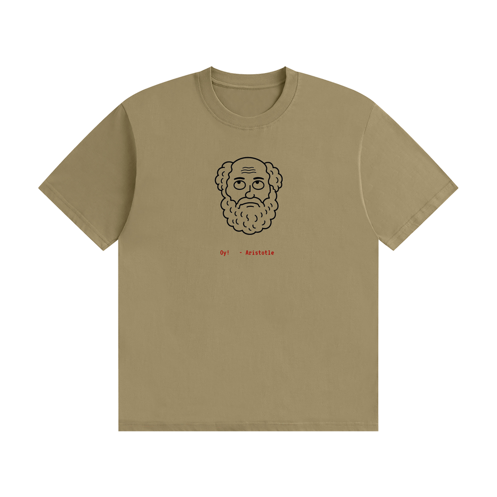 Aristotle Sighed Version 2 - Unisex Seamless Cotton T-Shirt