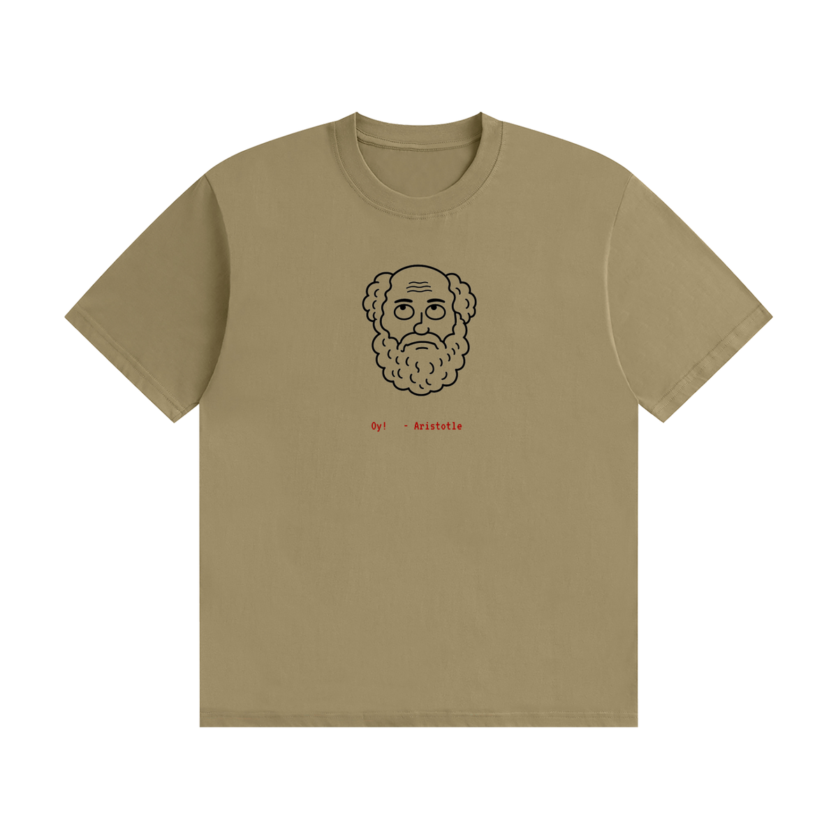 Aristotle Sighed Version 2 - Unisex Seamless Cotton T-Shirt